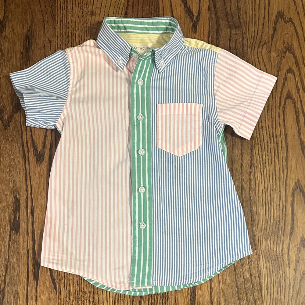 Crewcuts Toddler Multicolor Striped Button Down Shirt